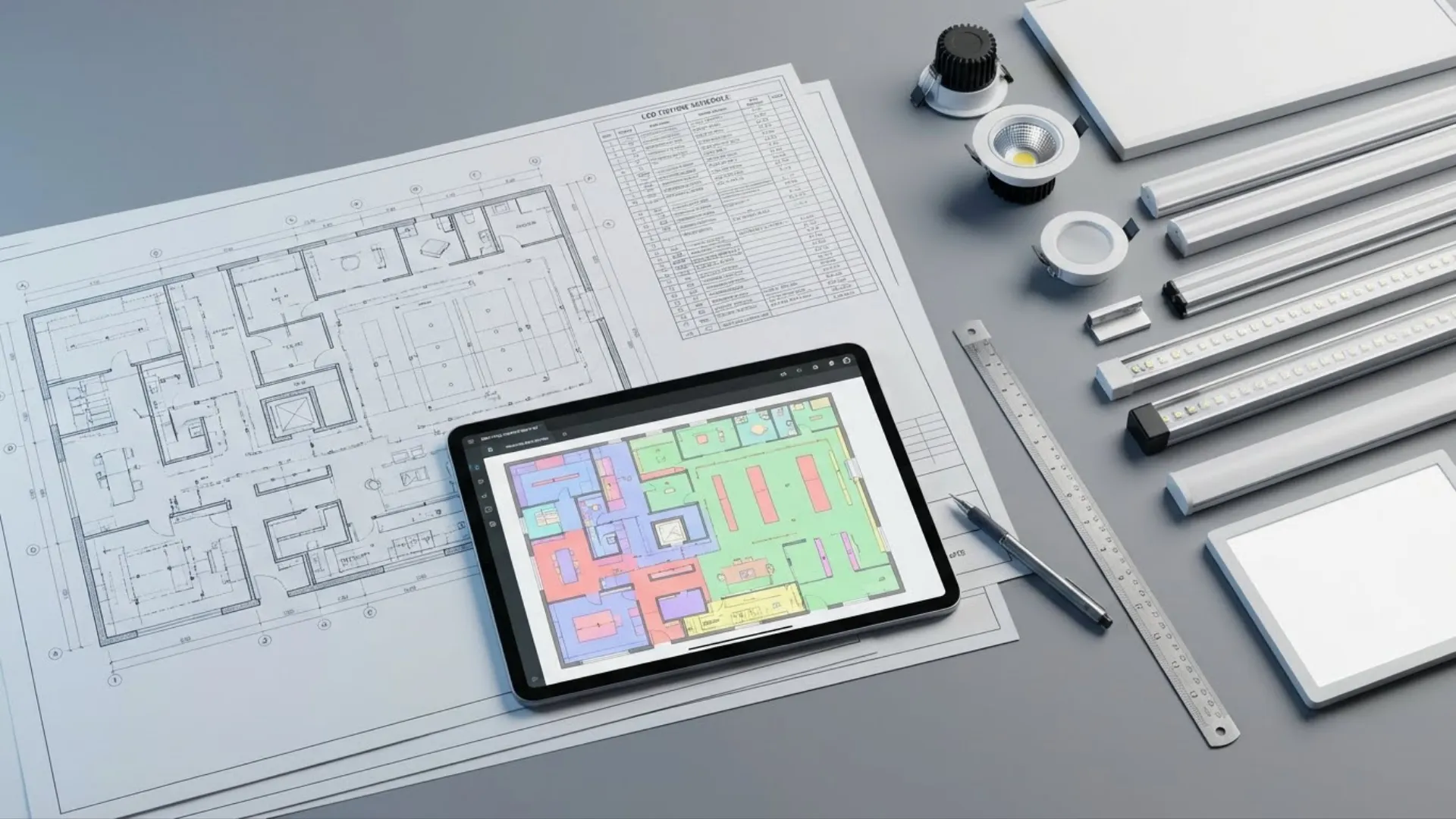 Linha residencial em LED para casas e condomínios